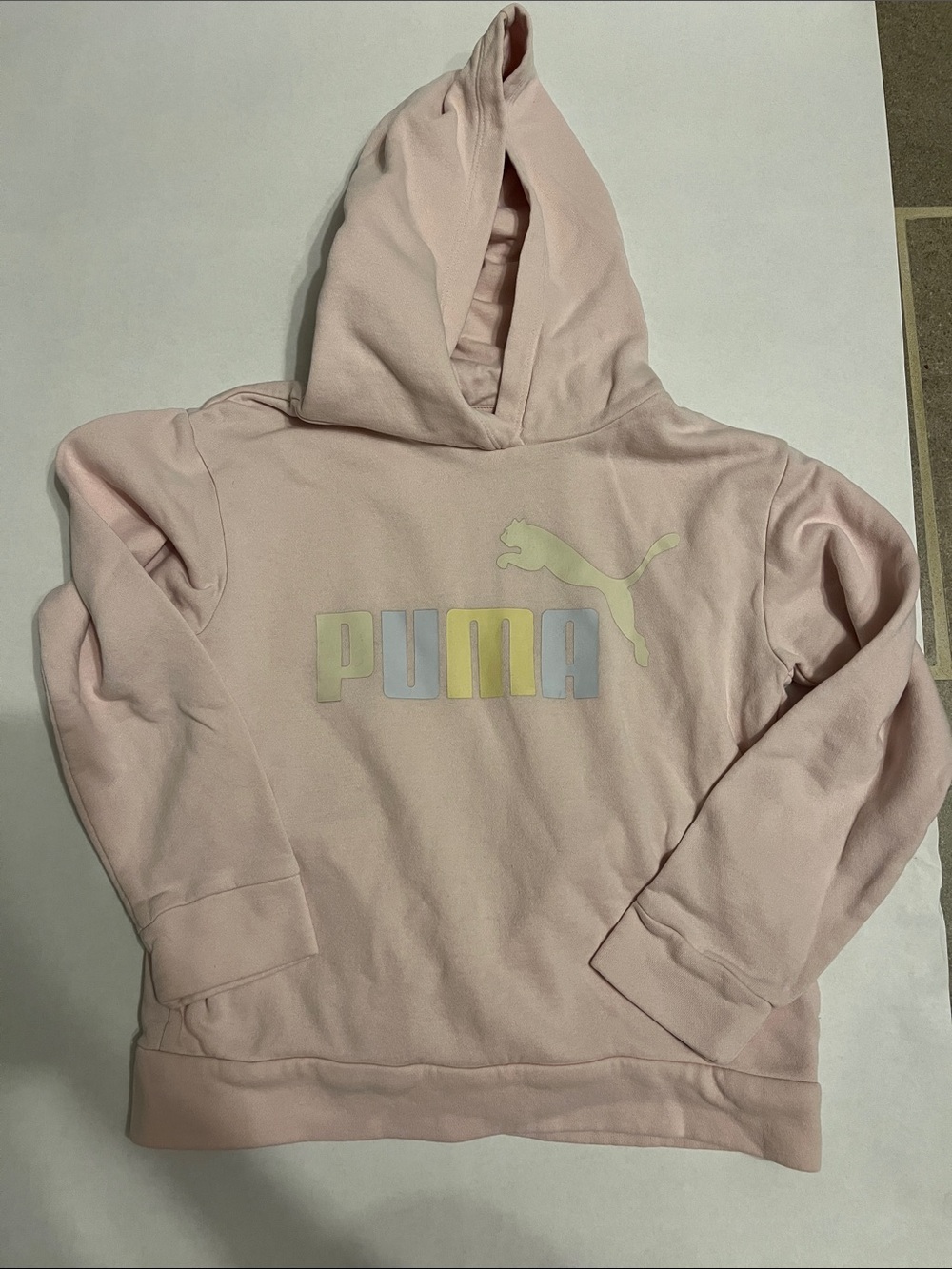 Puma Light Pink Hoodie with Pastel Logo
